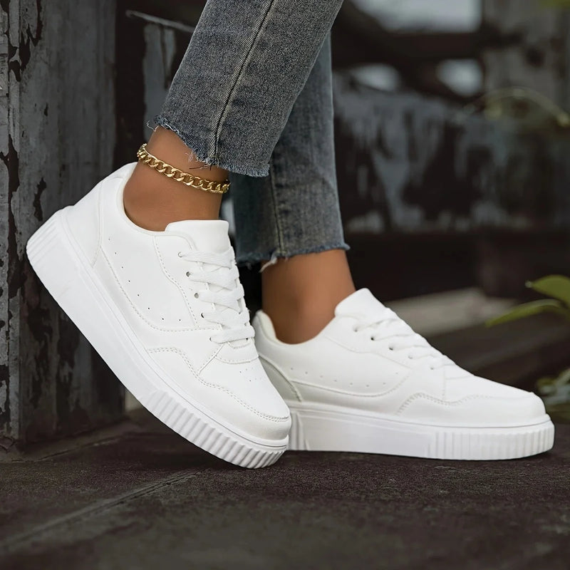 Unisex Black Skateboard Shoes Platform Lightweight | SAMAG