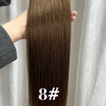 100Pcs & 50Pcs Straight Nano Ring Hair Extensions 32 Colors European Micro Beads Ring Human Hair Extensions 0.5g/0.8g/1g/Strand