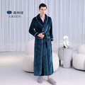 Warm Coral Fleece Kimono Bathrobe Gown Winter Thickened | SAMAG