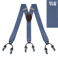 New Men's Suspenders 6clips Fashion Braces Leather Casual Suspensorios Adjustable Belt Strap Tirantes - Visuel 4 | SAMAG