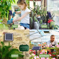 Solar Automatic Watering Kit for Garden, Drip Irrigation Watering System with 15 m Watering Hose, Balconies, Flower Pots, Plants