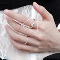 925 Sterling Silve Love Heart Hollowed Out Ring For Women Girl Extremely Fine Korea Ins Jewelry Gift Dropshipping