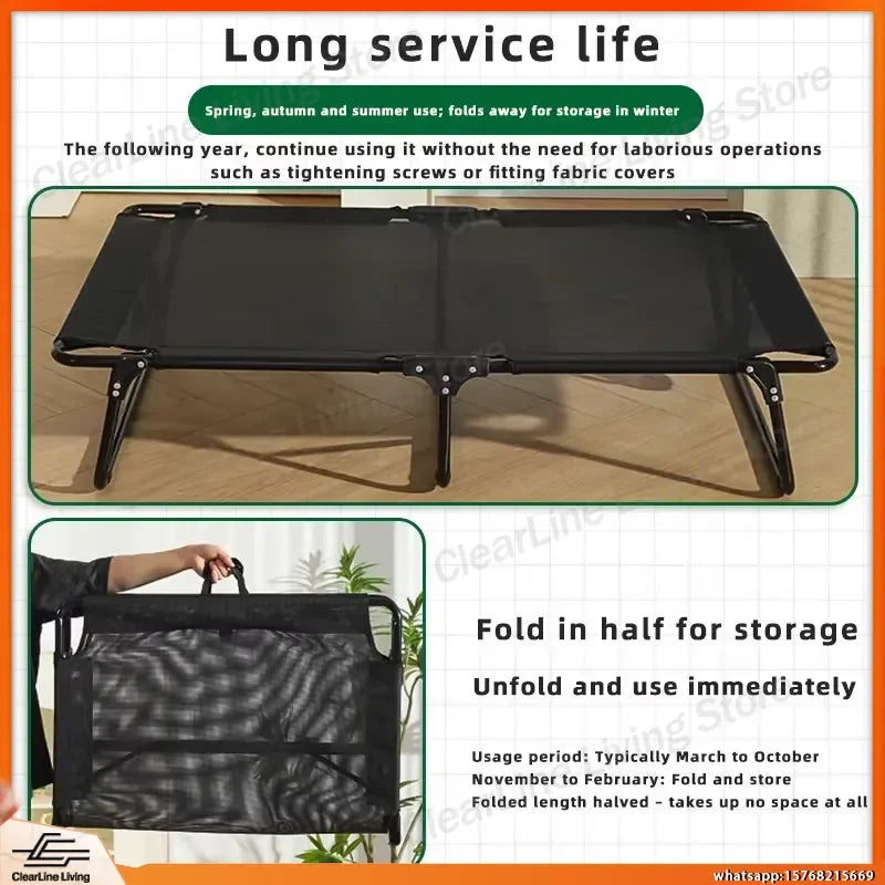 Elevated Dog Bed for Large Medium Dogs Summer Cooling Winter Warm Pet Cot Four Seasons Outdoor Indoor Use for Golden