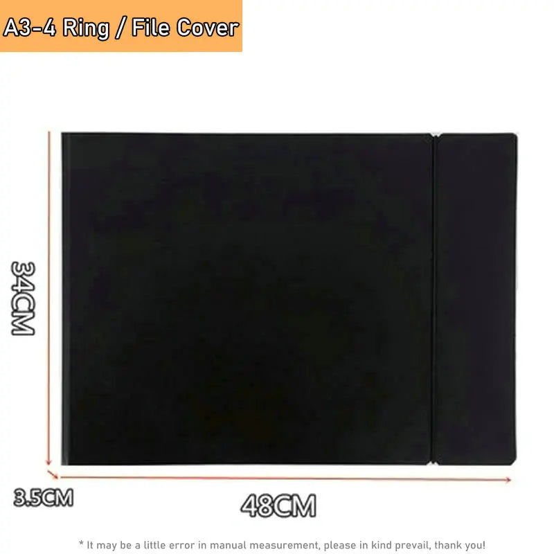 Horizontal A4 Ring Binder A3 Folder With Rings Transparent Protector Sheet A5 Wide Binder Landscape Binder Sleeves B5 File Cover