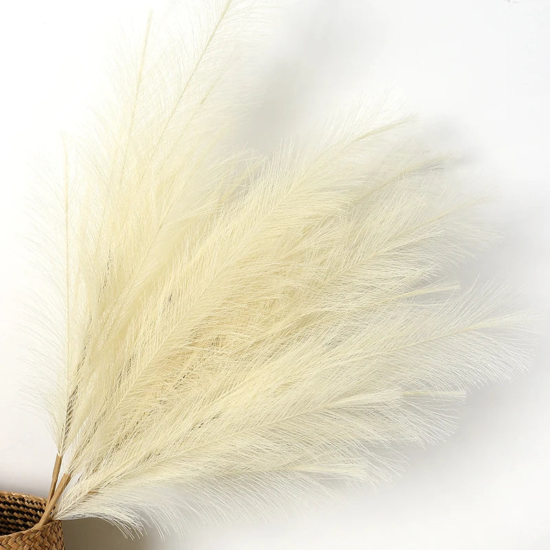 90/120cm Artificial Pampas Grass Bouquet Fake Flower for Home Room Decor Garden Wedding Decoration Outdoor Simulation Plant Reed
