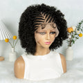 KIMA New Box Braided Wig Synthetic Full Lace Wigs Short Lengths for Black Women Men Braided Wig With Baby Hair Box Braiding Wigs