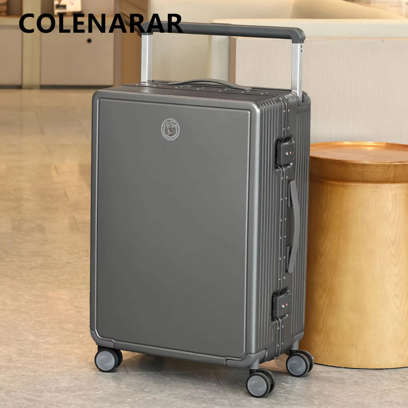 COLENARA 20"22"24"26 Inch Women's With Wheel Rolling Suitcase ABS+PC Travel Luggage Bag Boarding Box Men's Trolley Case