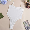 Special Tight-Fitting New Casual Mesh Sexy Bodysuits Erotic Underwear Solid Color Transparent Pure Desire Bodysuits Elegant 55IC