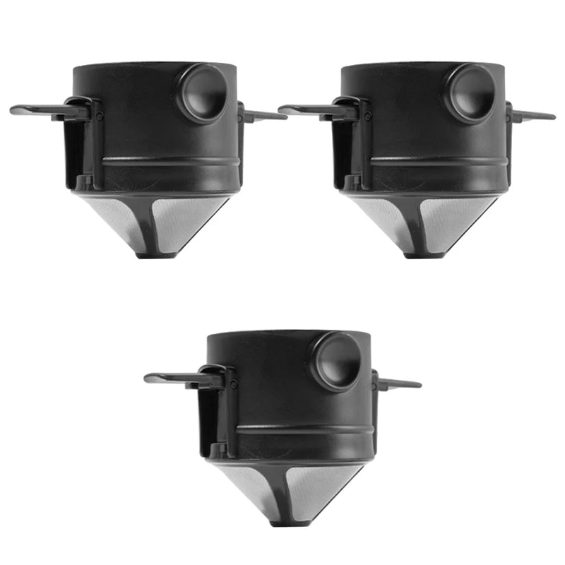 Foldable Portable Coffee Filter Coffee Maker Stainless Steel Drip Coffee Tea Holder Reusable Paperless Pour Over Coffee Dripper