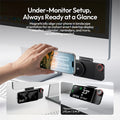 Ulanzi CW15 Wireless Charger Qi2 15W Fast Charging StandBy Ready Instant Magnetic Snap Multimedia Smart Dial Control for Studio