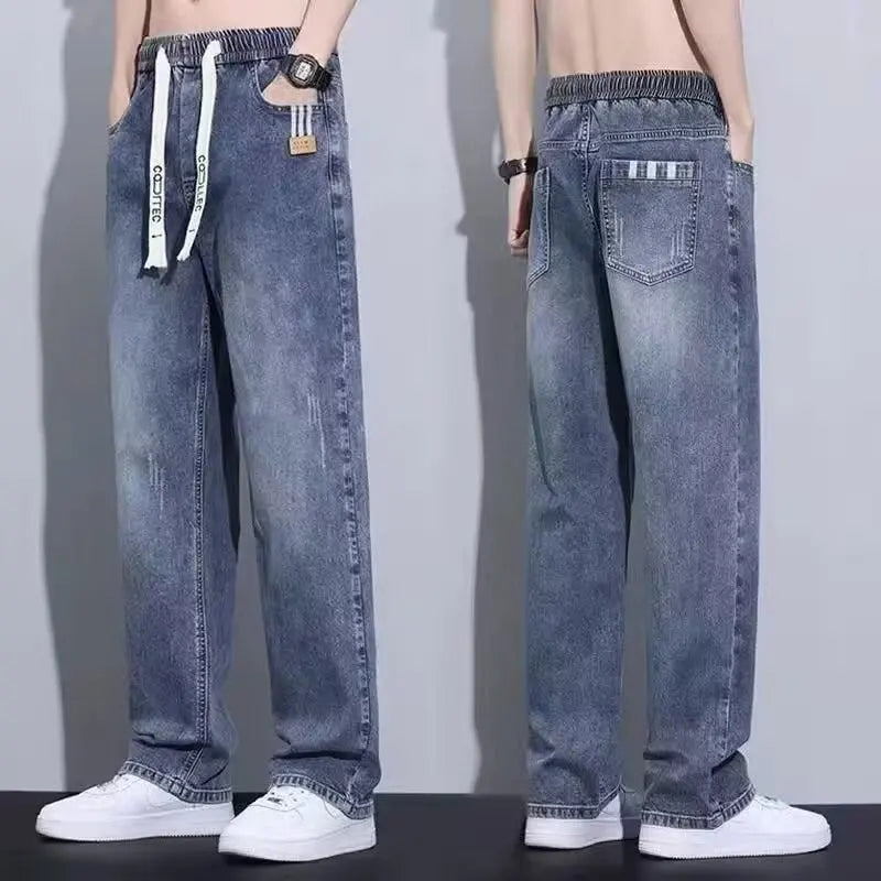 Men's Loose Fit Straight Leg Wide Pants New Spring/Summer | SAMAG