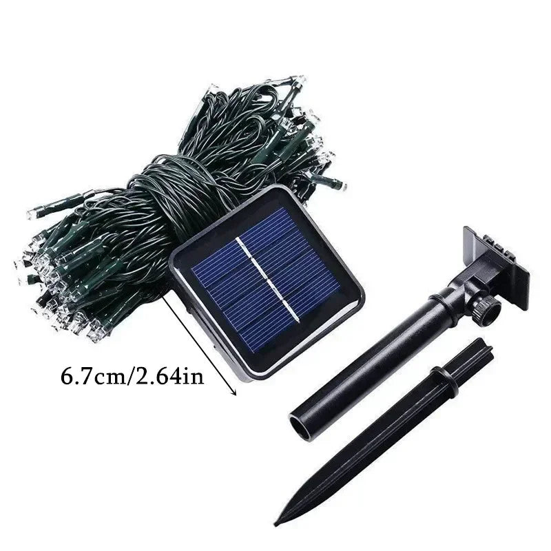 LED Solar Lights Outdoor Waterproof Fairy Garland Lights Christmas Party Halloween Decorations Solar Lights Garden Decoration