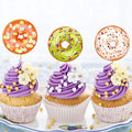50-500pcs Round Donut Stickers Homemade Bakery Baking Colorful Decoration Labels Kids Party Scrapbooking Stationery Stickers