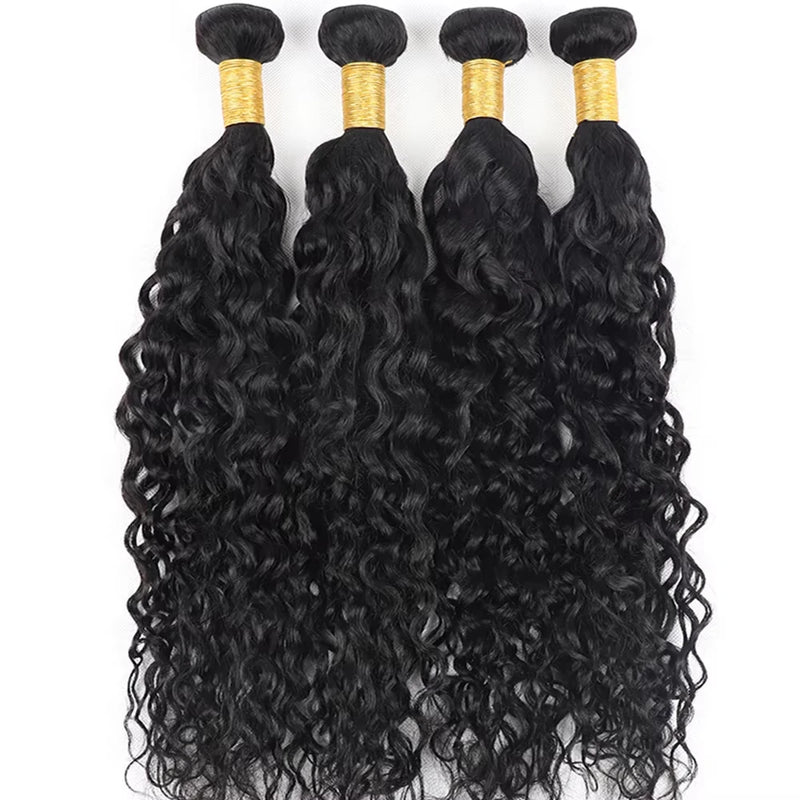 Human Hair Bundles Water Wave 40 inch Virgin Human Hair 2/5 Bundles For Women Sew In Quick Weave Raw Hair Extensions