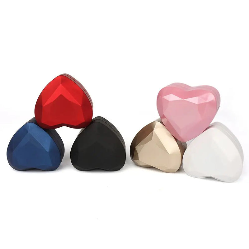 Heart-shaped Illuminated Earrings Jewelry Box Jewelry Box Gift Ring Box Package Decoration Box Necklace Jewelry Storage Box