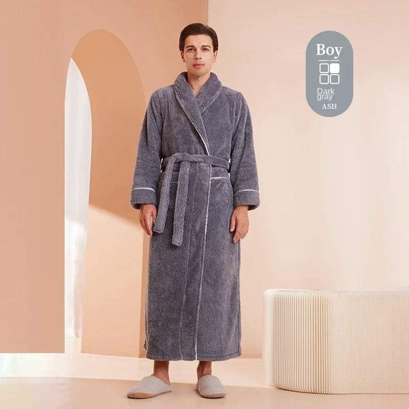 Autumn and Winter New Thick Comfortable Cotton Robe Men's | SAMAG