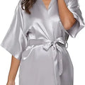 Nightgown Soft Bathrobe Short Women's Lounge Bride | SAMAG