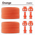2 Pair No Tie Shoe Laces Kids Adult Quick Laces Round Elastic Shoelaces Without Ties Lock Shoelace Sneakers Shoes Accessories