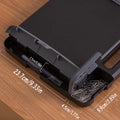 1pc portable clipboard with storage, plastic storage clipboard with handle, clipboard box with side opening