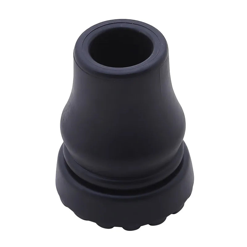 Rubber Pad Cap Non-Slip Walking Stick Crutch Cane Bottom Pads Cover Protector Climbing Hiking Trekking Pole Tip Black 16/19/22mm