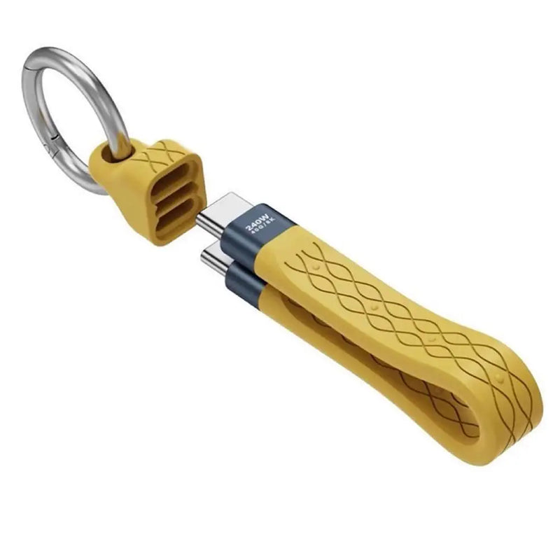 USB C Keychain,Thunderbolt 4 Short USB C Keychain Cable with 240W PD Fast Charging 40Gbps Data Transfer,8K@60Hz Durable Cable