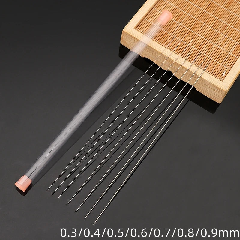 1-7pcs 17cm Long Stainless Steel Beading Needles with Box Beading Pins Accessories for Beads Bracelet Diy Jewelry Making Tools