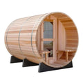 Wholesale Canadian Hemlock Red Cedar Traditional Solid Wood Eco Friendly Steam Sauna Tub for Villa Outdoor Custom