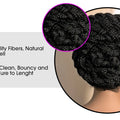 Short Full Lace Braiding Wig Synthetic Cornrow Knotless Box Braided Wigs Natural African Bantu Braids Wig for Black Women