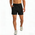 Men's Quick Dry Running Shorts with Drawstring and Zip Pockets - Ideal for Athletic Workouts and Gym - View 2 | SAMAG