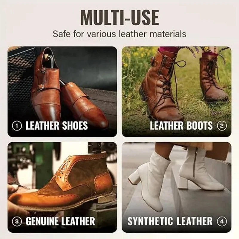 Leather Shoe Polish Cream – Shoe Care Balm To Restore Shine, Soften & Waterproof Leather Shoes and Boots