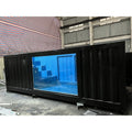 Outdoor Customized Swimming Pool Visible Bathtub Swimming Pool Glass Hydrotherapy Sea Container Swimming Pool Price for USA