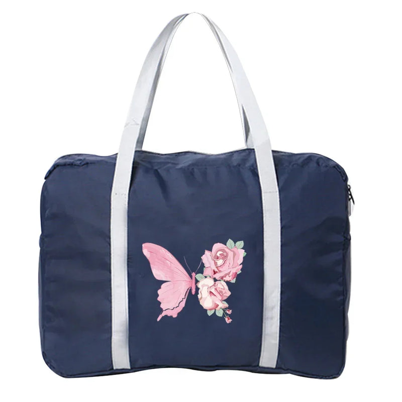 Handbags Luggage Travel Bag Large Capacity Fashion Weekend Overnight Boston Bag Travel Carry Pack Butterfly Printing Series