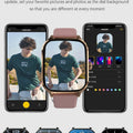 LAXASFIT 2025 New Women's Smart Watch 2.01 Full Touchscreen Bluetooth Call Heart Rate Monitor Sports Men's Smartwatch