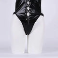 Lingerie Set Latex Leather V Neck Backless Hollow Plus Size For Women Night Wear Bra Corset Baby Doll Dress Underwear Costumes
