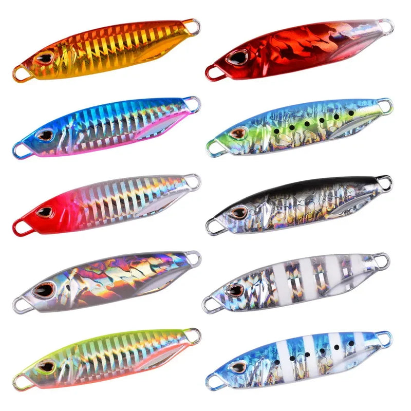 Long Cast Metal Bait Spinner Spoon Sea Fishing Lures Jigs | SAMAG