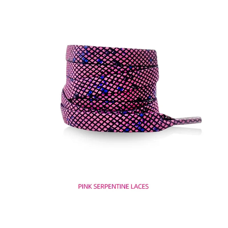 Classic Animal Pattern Shoelaces Flat AF1/AJ Sneakers Shoe Laces Tiger/Snake/Leopard Print Shoelace for 120/140/160CM Shoestring