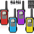 2/3/4 Pack Walkie Talkies for Adults and Kids, Long Range Rechargeable 2 Way Radios with VOX for Camping Hiking Cycling