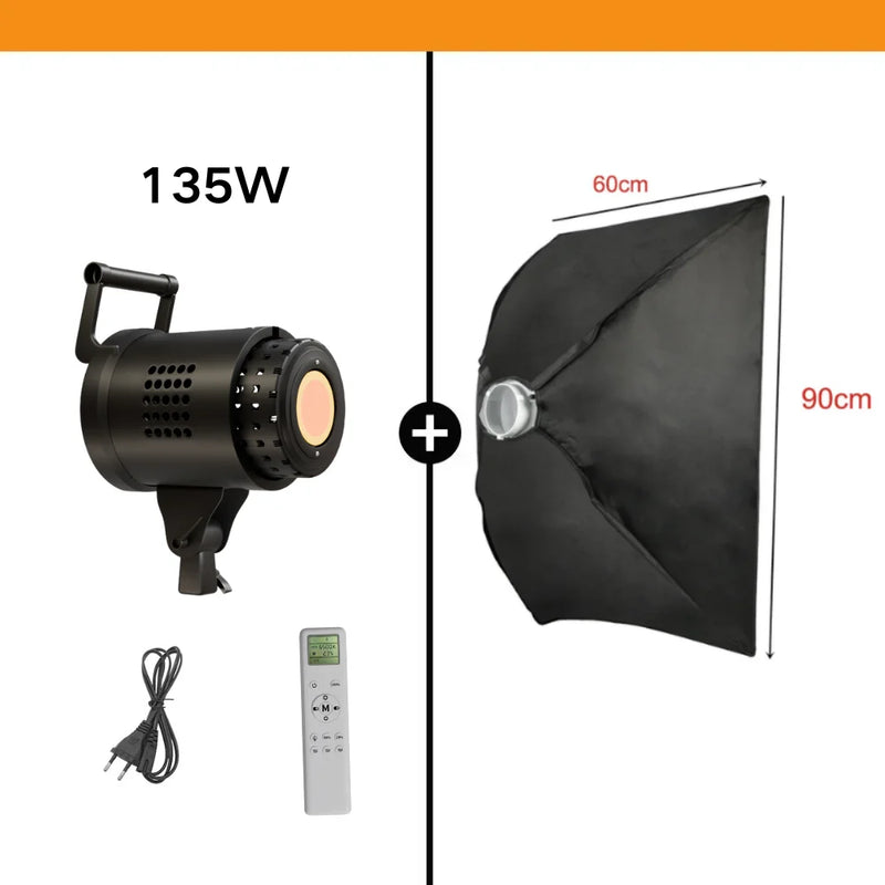 135W LED Lighting 65cm Lantern Softbox Bowens CY8300 Mounting Ball Diffuser Soft Light Modifier Film-Making Video  Flash