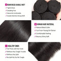 32 Inch Unprocessed Brazilian Virgin Straight Human Hair Bundles Natural Color Silky Smooth Straight Hair Weft 4 Bundles Human Hair Weave Extensions For Ladies