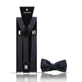 Fashion Mens Suspender Bow Tie Set Man Shirt Pants Dress Women Wedding Party Solid Color Suspender Suit Skirt With Braces Straps