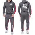 Spring Autumn Men I Am Hardstyle Logo Print Fashion Hooded Pullover Tracksuit+Leisure Drawstring Sweatpants - View 8 | SAMAG