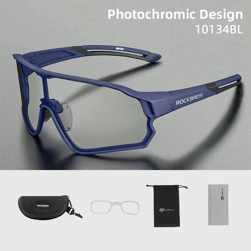 ROCKBROS Photochromic Cycling Glasses UV400 Sunglasses | SAMAG