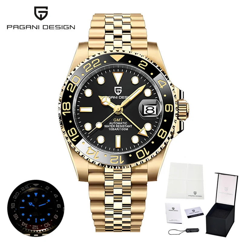 New PAGANI DESIGN Top Luxury Watch 8215 Sports Mechanical Automatic Watch Waterproof Stainless Steel Sapphire Watches for Man