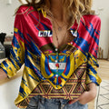 2026 New Autumn Hot Selling Women's Satin Long-Sleeve Shirt, Elegant Button Design, Columbia Print, Loose Fit Women's Shirt Top