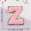On Clothing Towel English Alphabet Decoration DIY Applique Accessories Patches Clothing Badges Clothes Embroidery Appliques