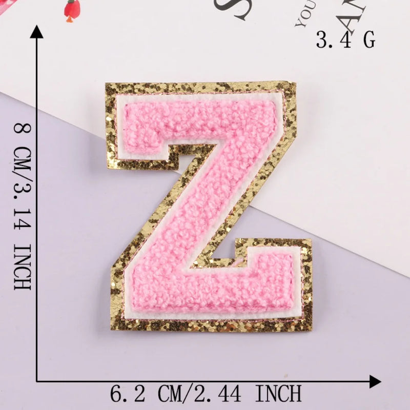 On Clothing Towel English Alphabet Decoration DIY Applique Accessories Patches Clothing Badges Clothes Embroidery Appliques