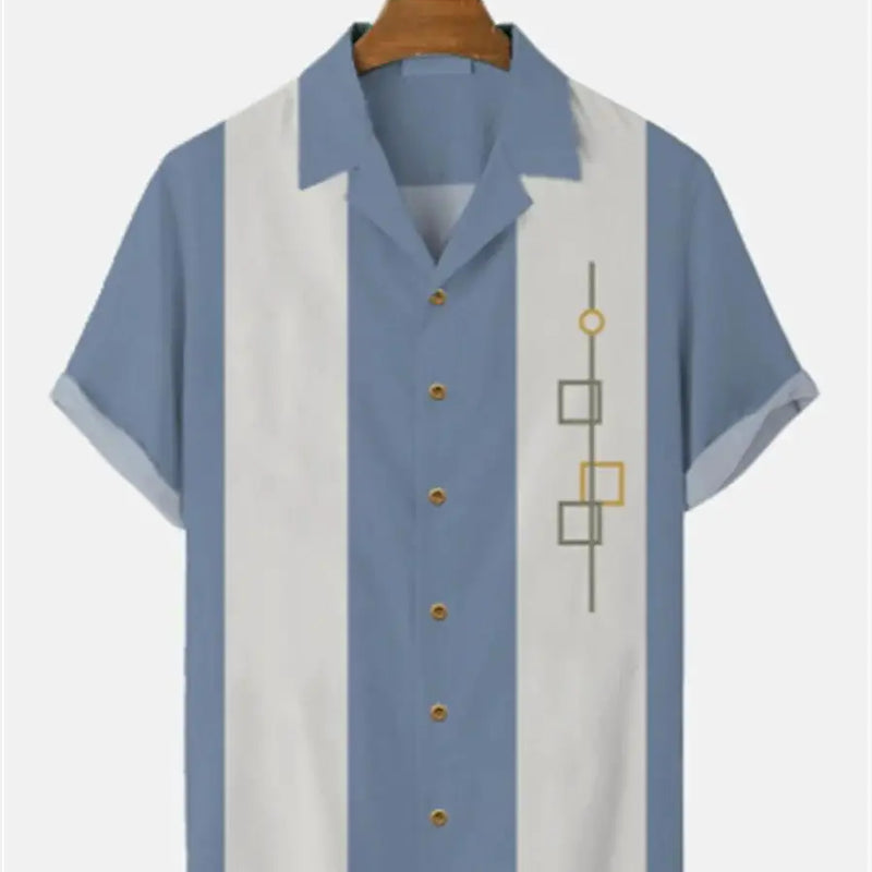 Stripes Simple Casual Dress Shirts European Size Men's | SAMAG