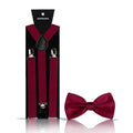 Elegant Fashion Adult Men's Suspenders And Bow Tie Two Pcs Set Harness Man For Pants Gentleman Suit Accessories Wedding Business