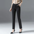 Summer Thin Draped Slim Work Trousers for Women Straight - View 4 | SAMAG