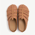 Summer Women Knitted Clogs Breathable Hollow Out Mules Retro Casual Platform Slip On Slippers Soft Beach Outdoors Walking Shoes